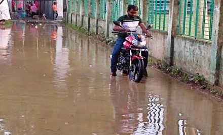 উল্লাপাড়ার সড়াতৈল-আমডাঙ্গা সড়কের বেহাল অবস্থা