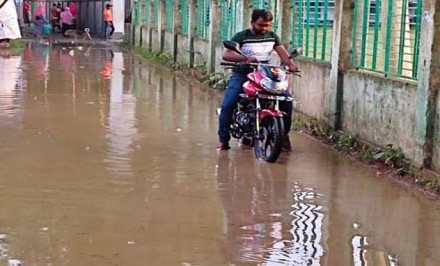 উল্লাপাড়ার সড়াতৈল-আমডাঙ্গা সড়কের বেহাল অবস্থা