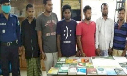 উল্লাপাড়ায় ককটেলসহ ৬ জন গ্রেফতার