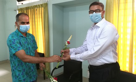 করোনা জয়ী বগুড়া সিআইডি'র ৩ পরিদর্শকের কর্মস্থলে যোগদান
