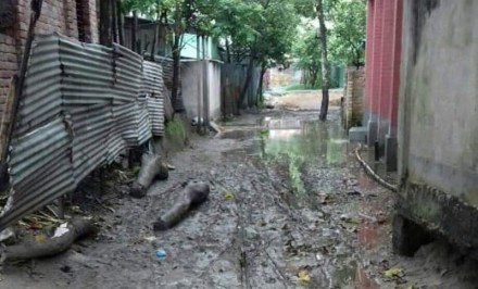 গাঁড়াদহ ইউনিয়নে অতি গুরুত্বপূর্ণ রাস্তাটির বেহাল অবস্থা