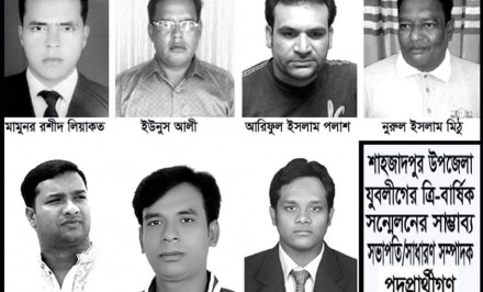 শাহজাদপুর উপজেলা যুবলীগের সন্মেলনকে সামনে রেখে প্রার্থীদের দৌড়ঝাঁপ শুরু