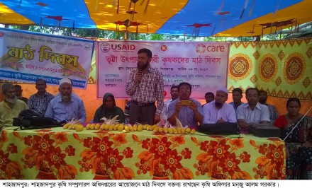 শাহজাদপুরে মাঠ দিবস পালিত
