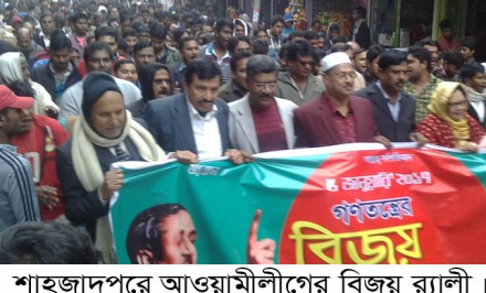 শাহজাদপুরে আওয়ামীলীগের গণতন্ত্রের বিজয় দিবস পালিত