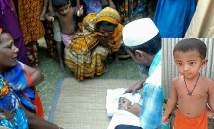 উল্লাপাড়ার বড়হর এ পানিতে ডুবে শিশুর মৃত্যু
