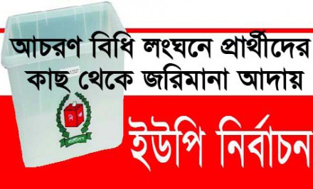 নির্বাচনী বিধি লংঘন করায়- বেলকুচি কাউন্সিলর প্রার্থীর জরিমানা
