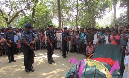 সলঙ্গায় বীর মুক্তিযোদ্ধা সন্তোষ কুমার মন্ডলকে রাষ্ট্রীয় মর্যাদা প্রদান