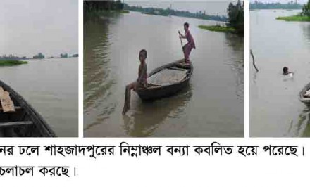 শাহজাদপুরে বন্যা পরিস্থিতির অবনতি