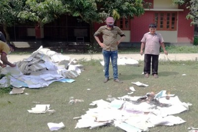 শাহজাদপুর আদালতের প্রায় ১২’শ নথি পুড়িয়ে ধ্বংস
